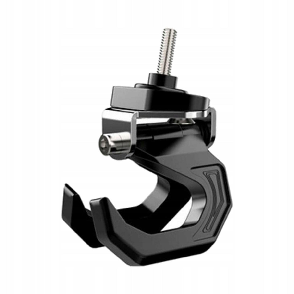Universal Motorcycle Helmet Holder Hook Bag er With Screw, Silver Packaging status original
