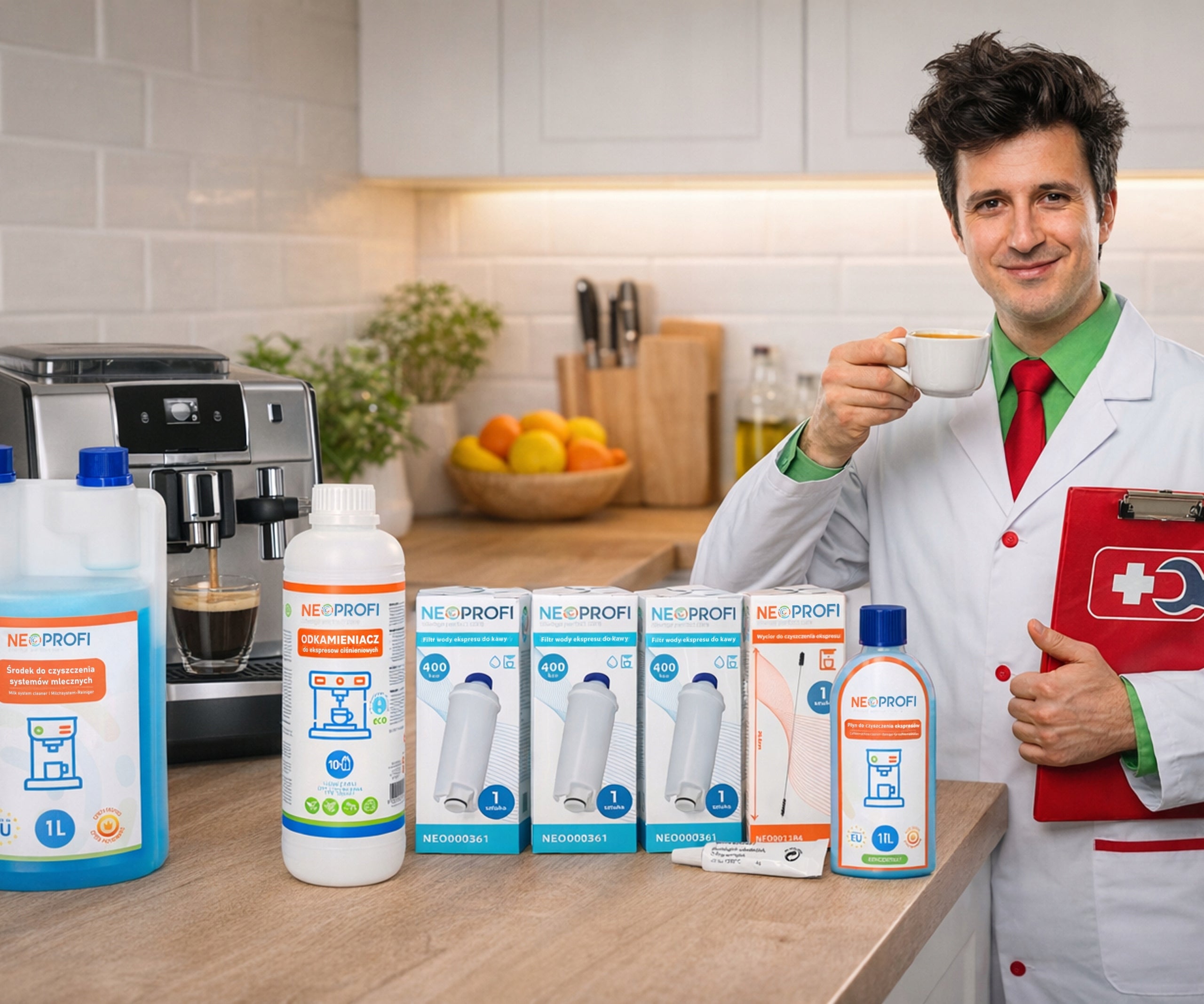 Universal NeoProfi set for coffee machine maintenance and cleaning Brand NeoProfi