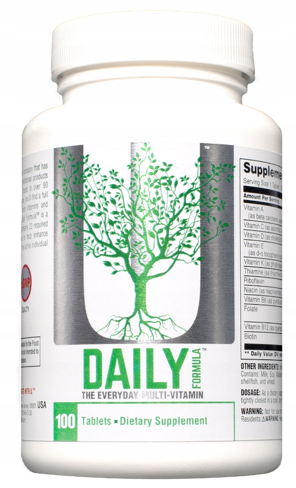 Universal Nutrition Daily Formula Vitamins Minerals Comprehensive 100 tablets EU