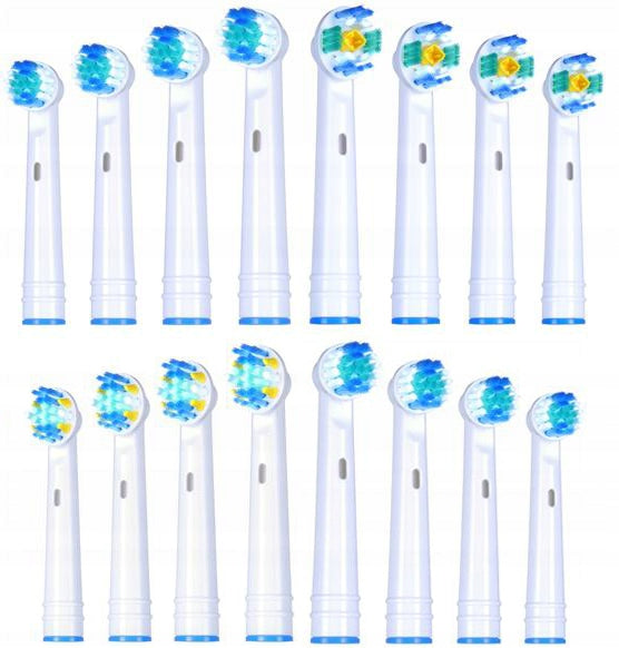 Universal Oral-B Toothbrush Tips - 4 Models 16 Pieces Heads