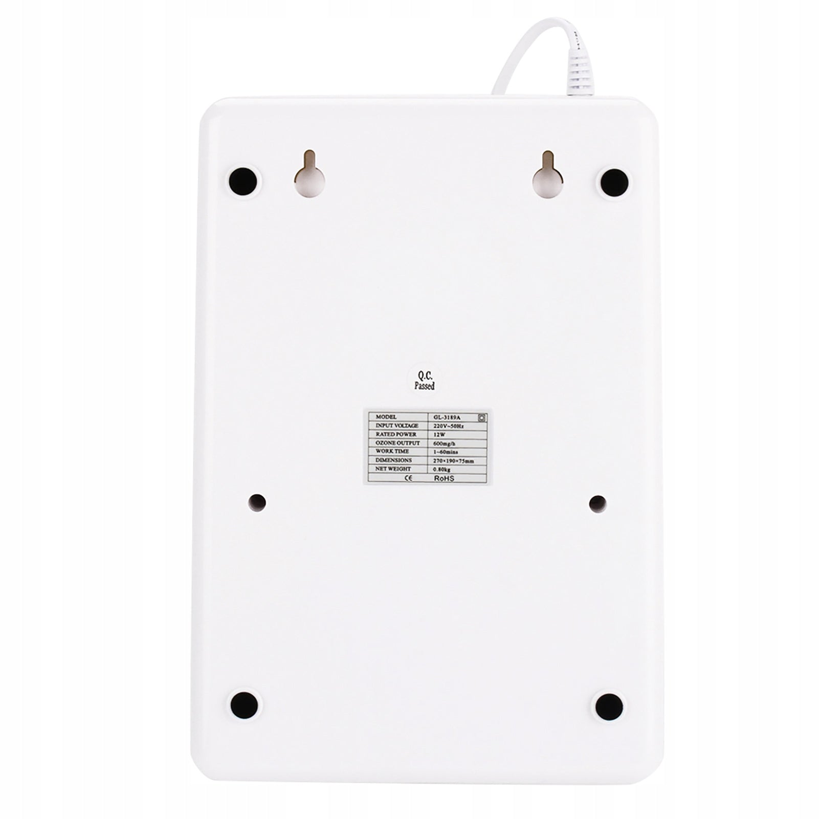 Universal Ozone Generator and Purifier Oil and Water Ozonator, WX