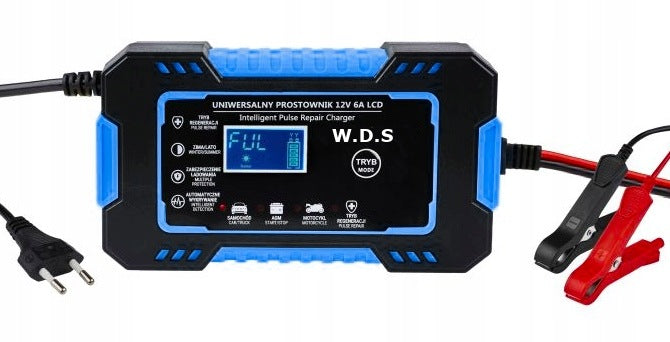 Universal Rectifier 12V LCD for Rechargeable Batteries 4 Charging Modes Kraft&Dele