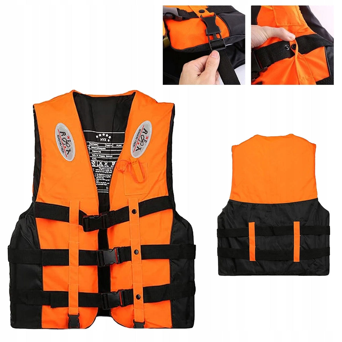 Universal Rescue Vest 85-110kg + whistle Oxford fabric 300D