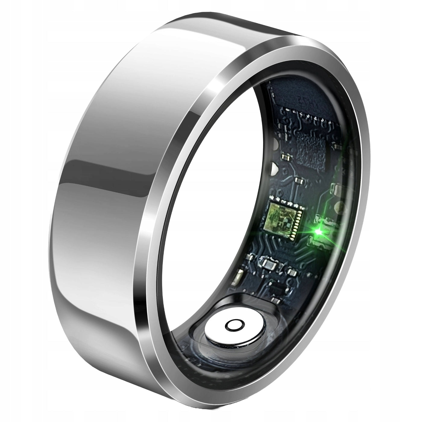 Universal Ring Smart Ring Silver R8 Wireless Steps Heart Rate Sport
