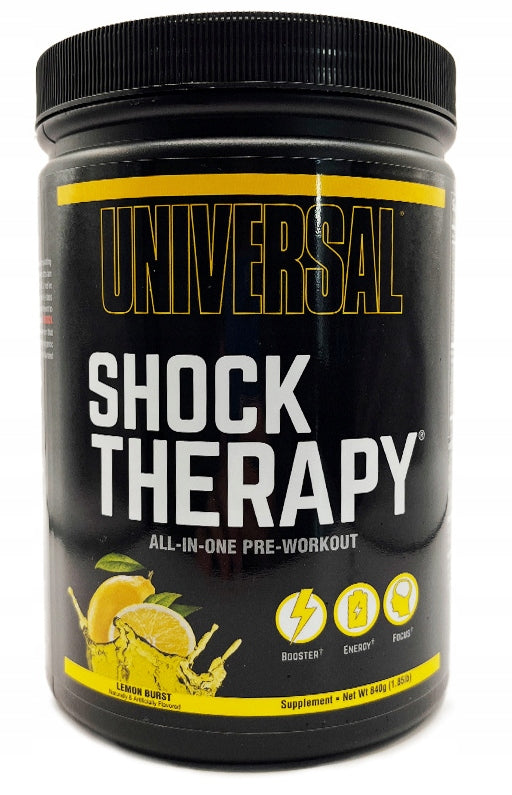 Universal SHOCK THERAPHY Pre-workout Pump Stack Strength 42 Portions 840g Lemon