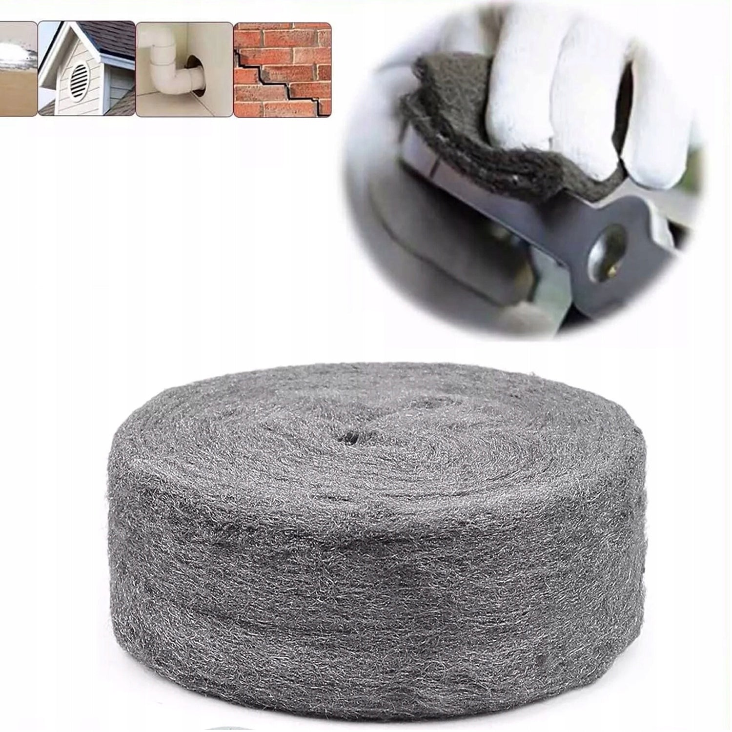Universal STEEL WOOL against mice, martens, rodents 20m SUPER QUALITY