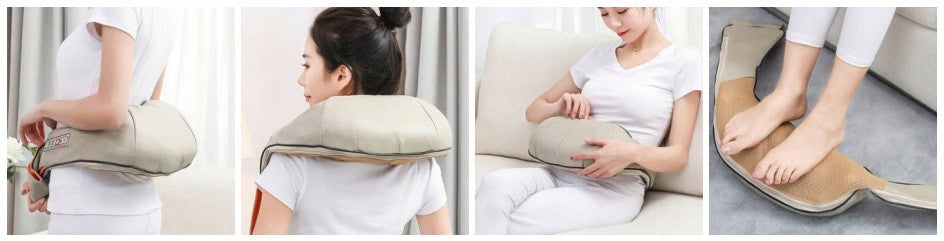 Universal Shiatsu Massager for Neck and Neck Massage with Rotating Heads Kind nape, back and neck