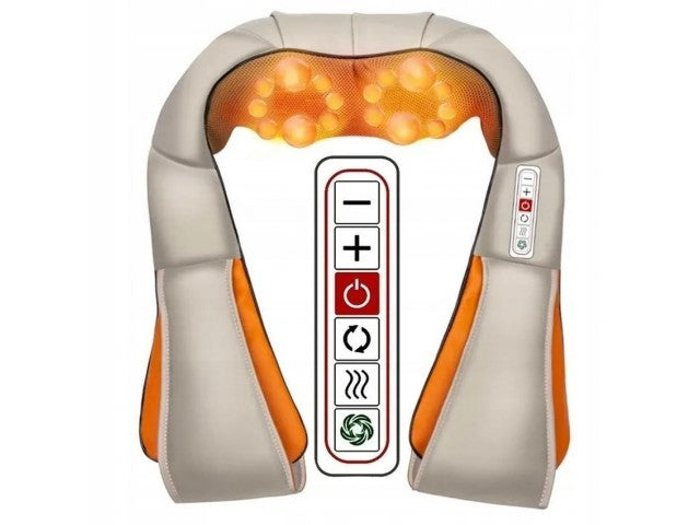 Universal Shiatsu Massager for Neck and Neck Massage with Rotating Heads Manufacturer code E555
