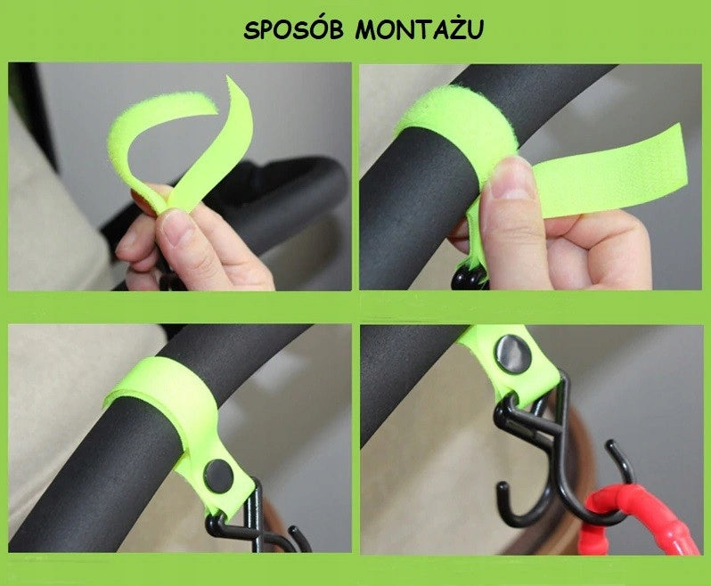 Universal Stroller Holder Sturdy Bag Hook Shopping Carabiner Brand MilaBaby
