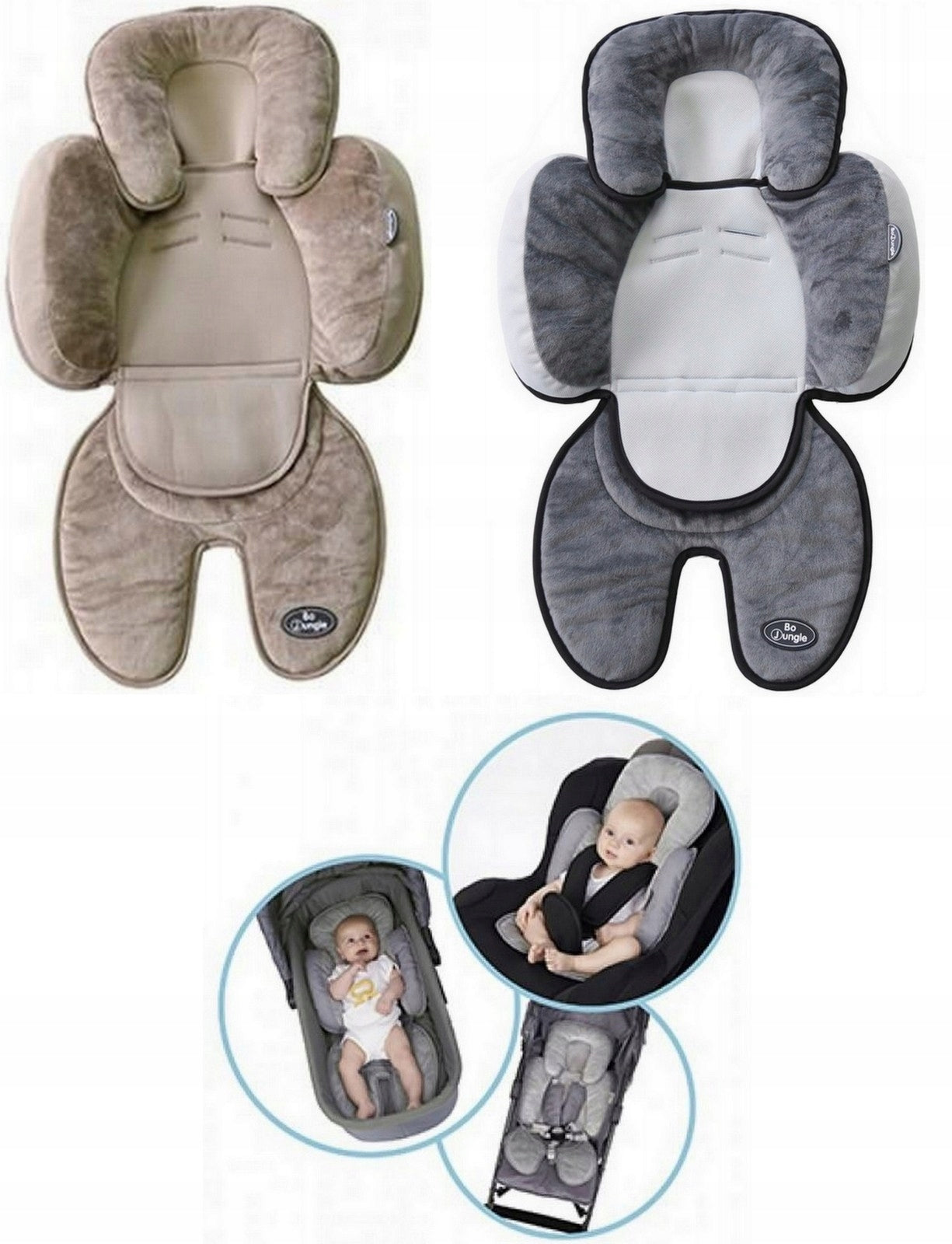 Universal Stroller Insert, Baby Pillow B-Snooze 3in1 BO JUNGLE