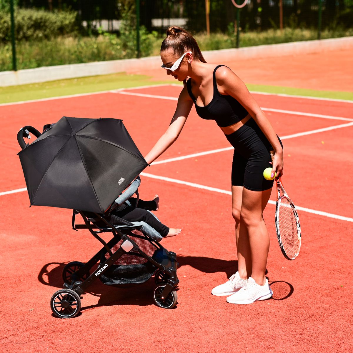 Universal Stroller Umbrella For Sun And Rain Black Uv Filter Manufacturer code 10030030002