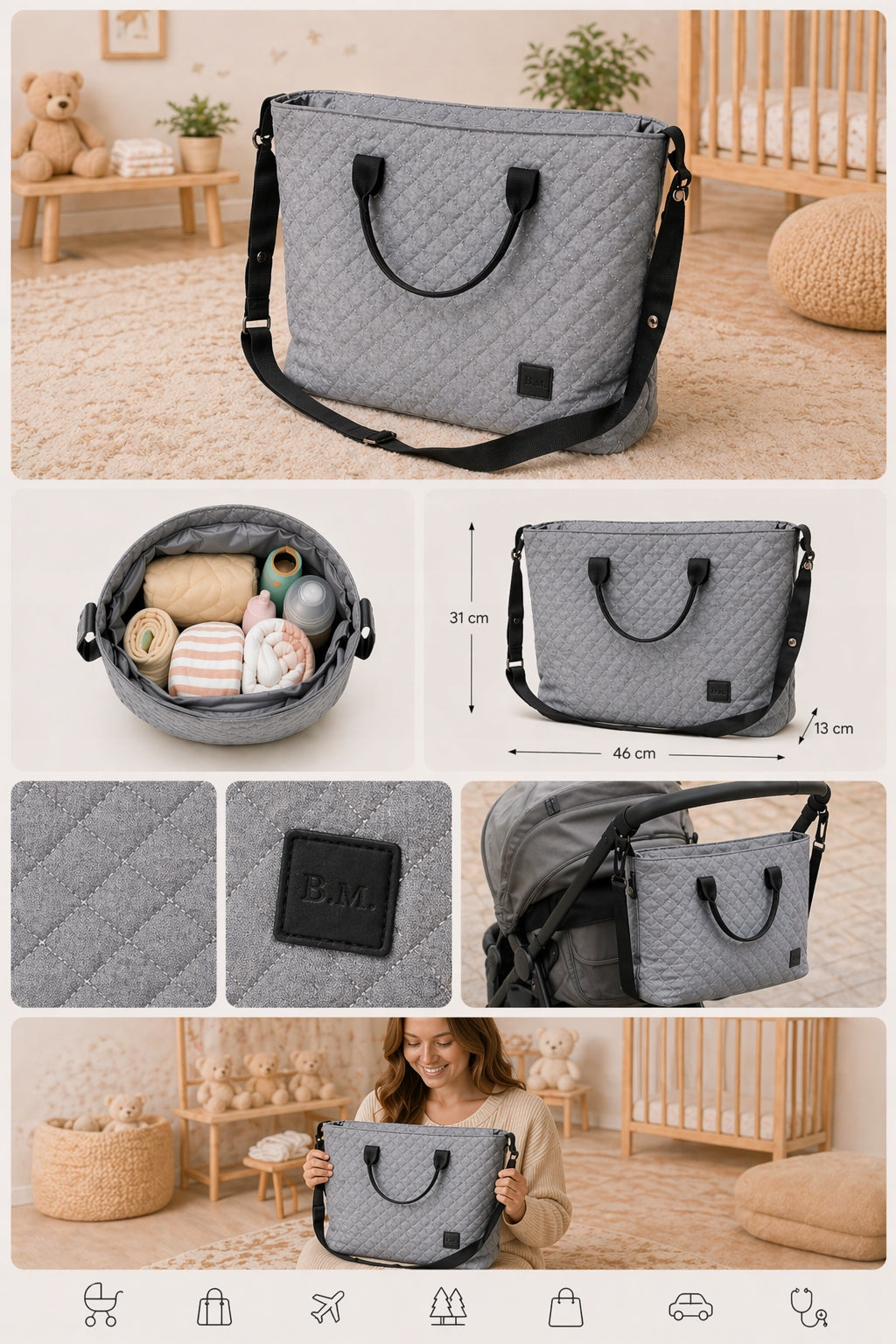 Universal T5/GRAY Stroller Bag Manufacturer code TORBA T5/GRAY