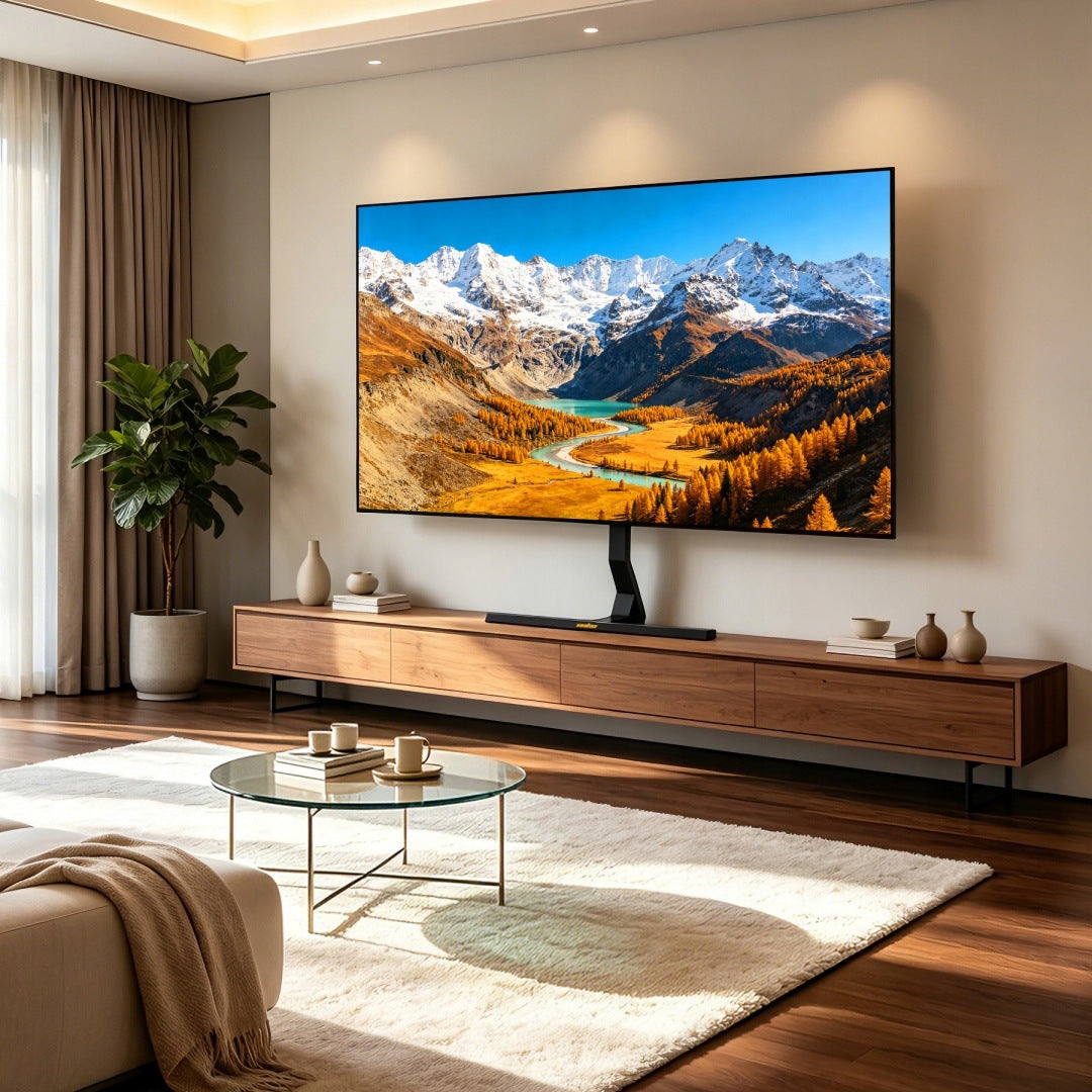 Universal TV Stand for 40-75" Screens Adjustable Swivel Base Bear 50kg