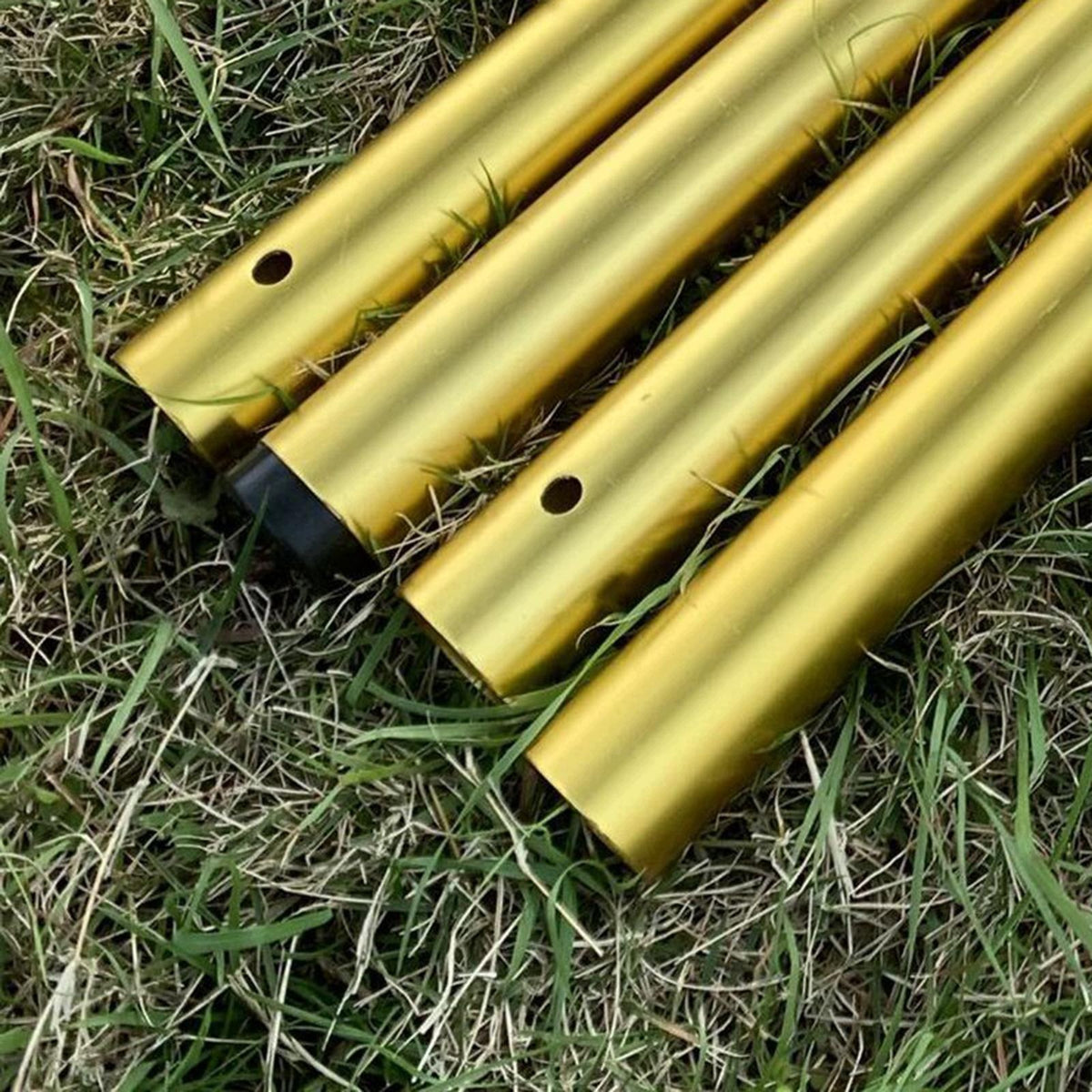Universal Tent Rods, Shelter Tent Fly Poles Canopy Outdoor Golden Packaging status original