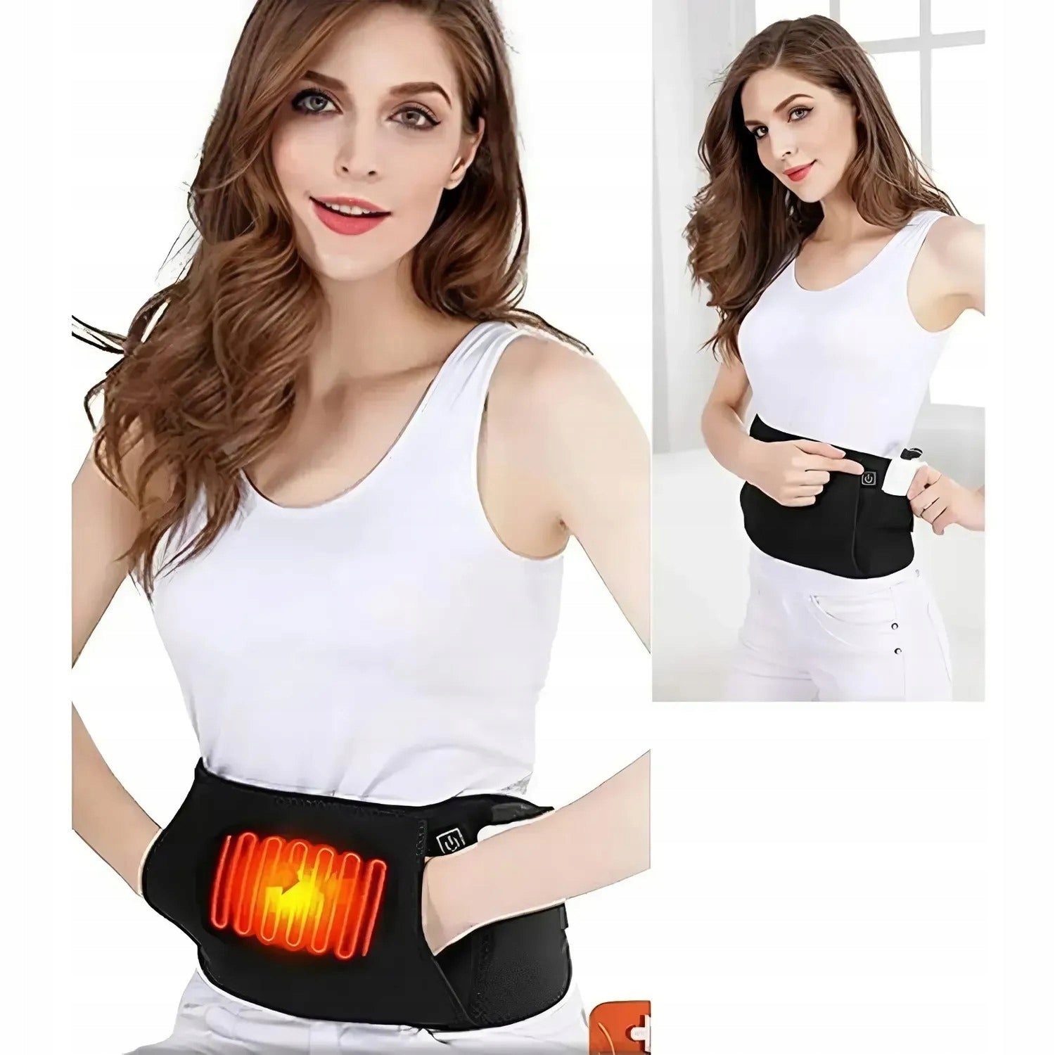 Universal USB Heating Belt for Back and Lumbar Section Hand Pocket Packaging status original