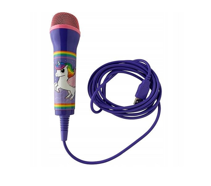 Universal USB Microphone Unicorn for Karaoke PS4 Xbox PC Nintendo Packaging status original