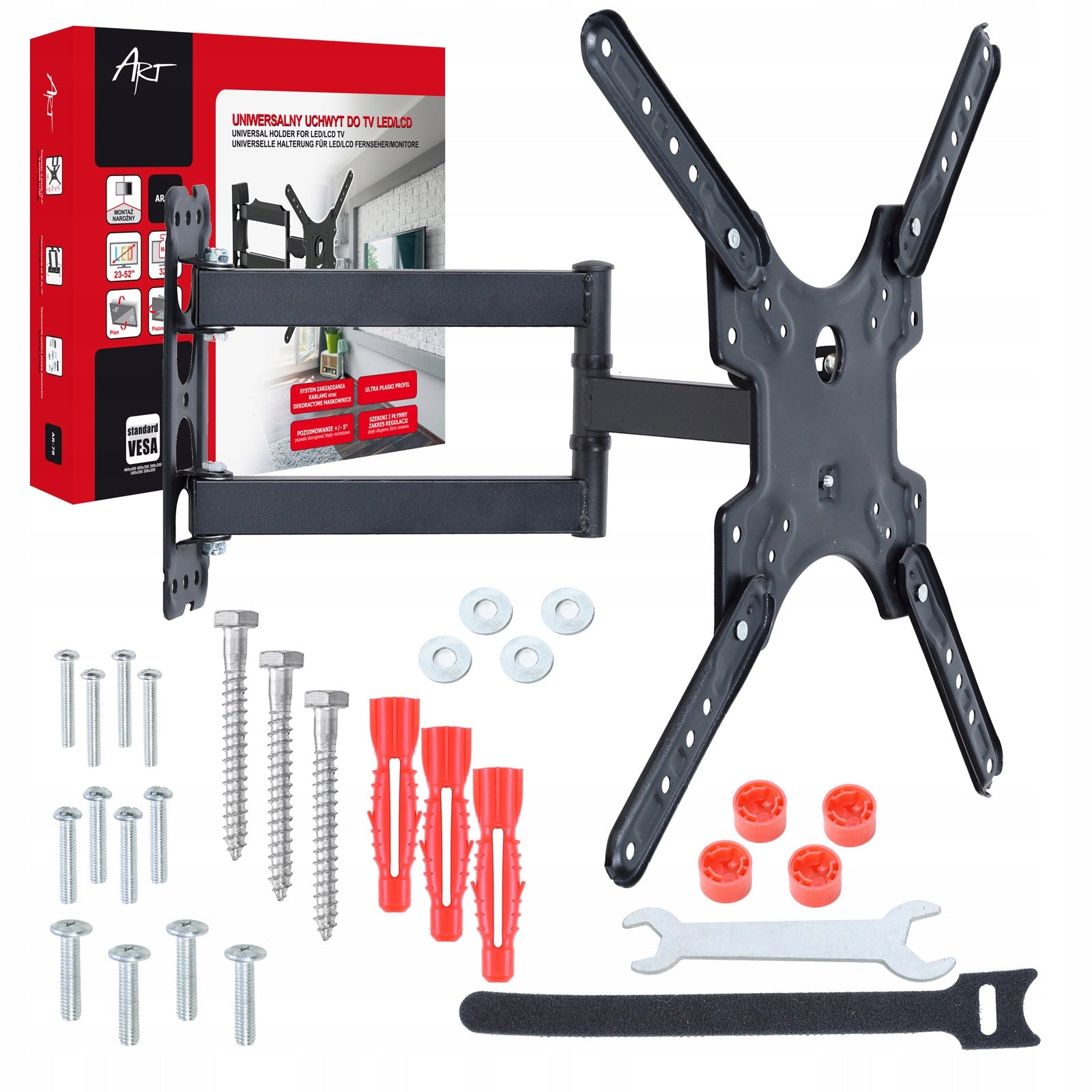 Universal Wall Mount Rotating LED TV Mount 23-52 Inches 32kg Adjustable ART