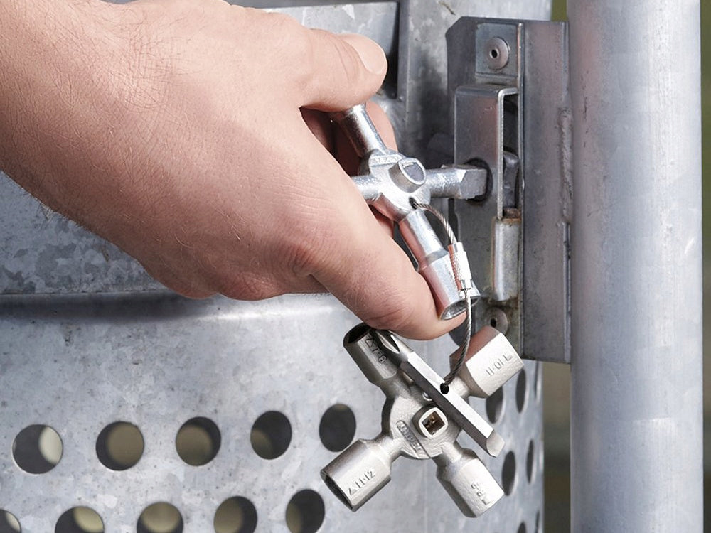 Universal Wrench for Electric Gas Control Cabinets 10in1 Manufacturer code Klucz uniwersalny do szafek eklektycznych