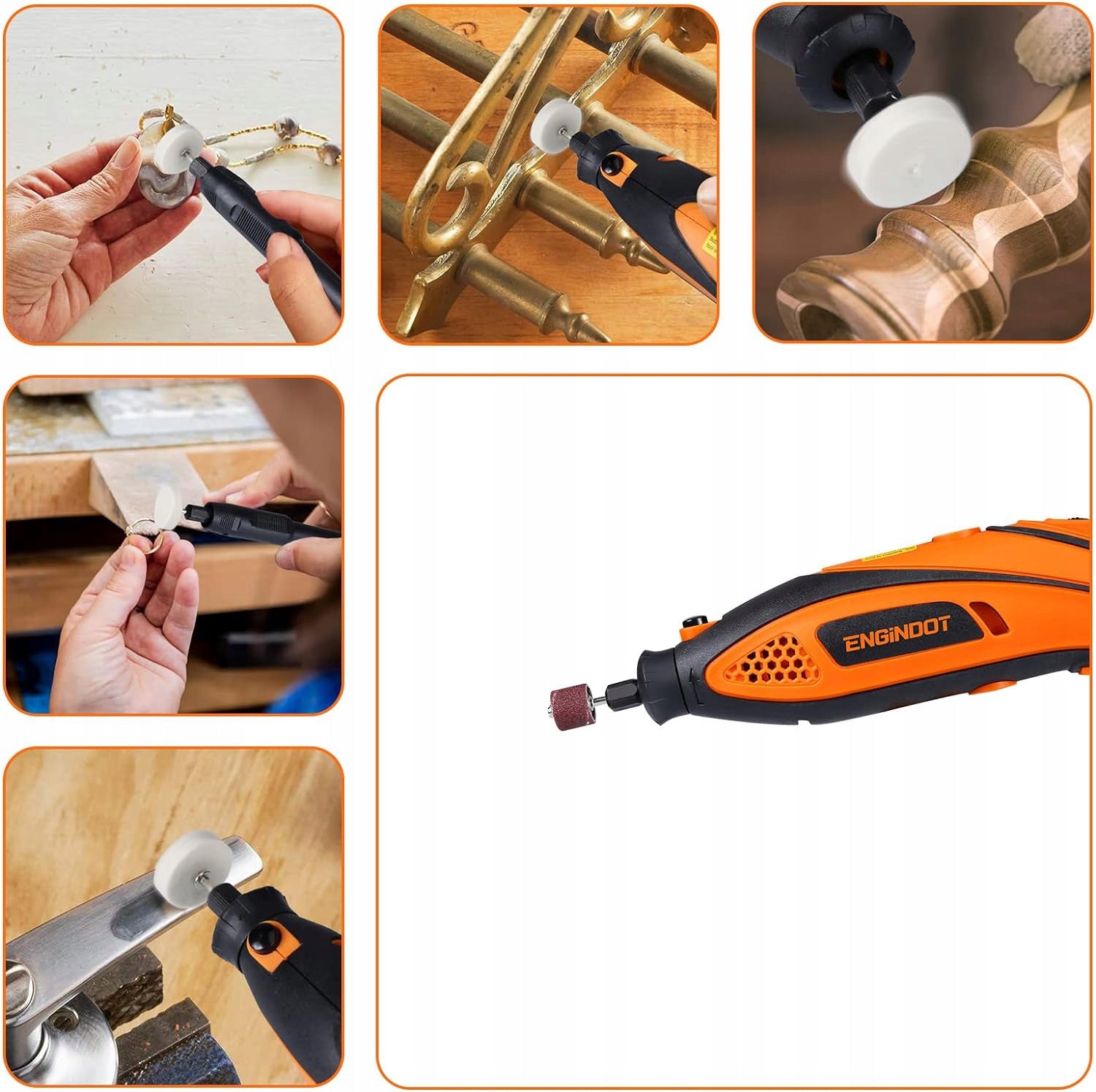 Universal accessory set for mini grinder Multi-grinders 361 pieces Product weight with unit packaging 0.9 kg
