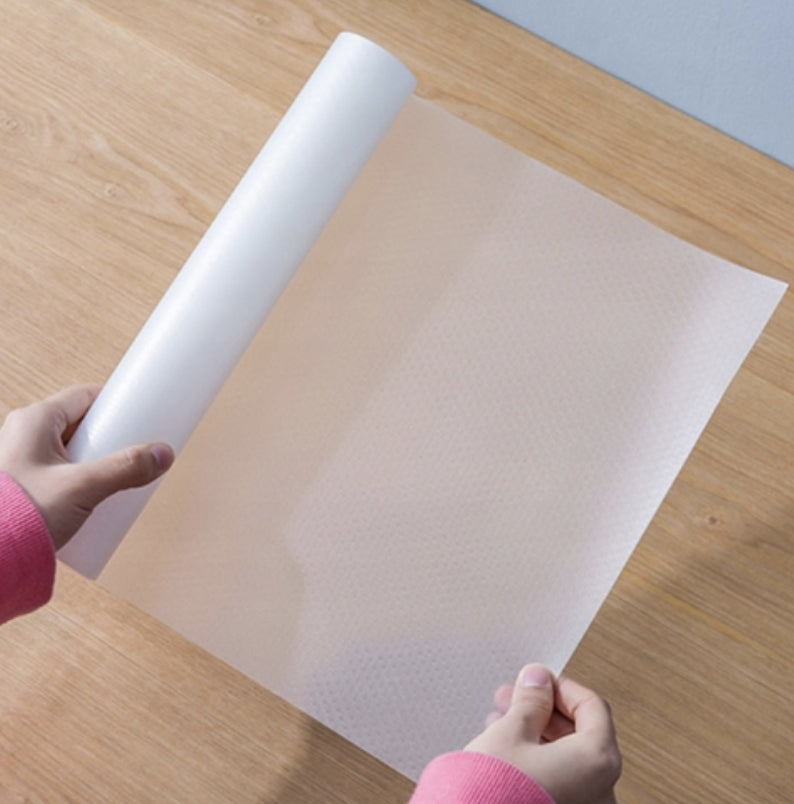 Universal anti-slip protective mat for cabinet drawers white 50x150 cm Brand Okazeo