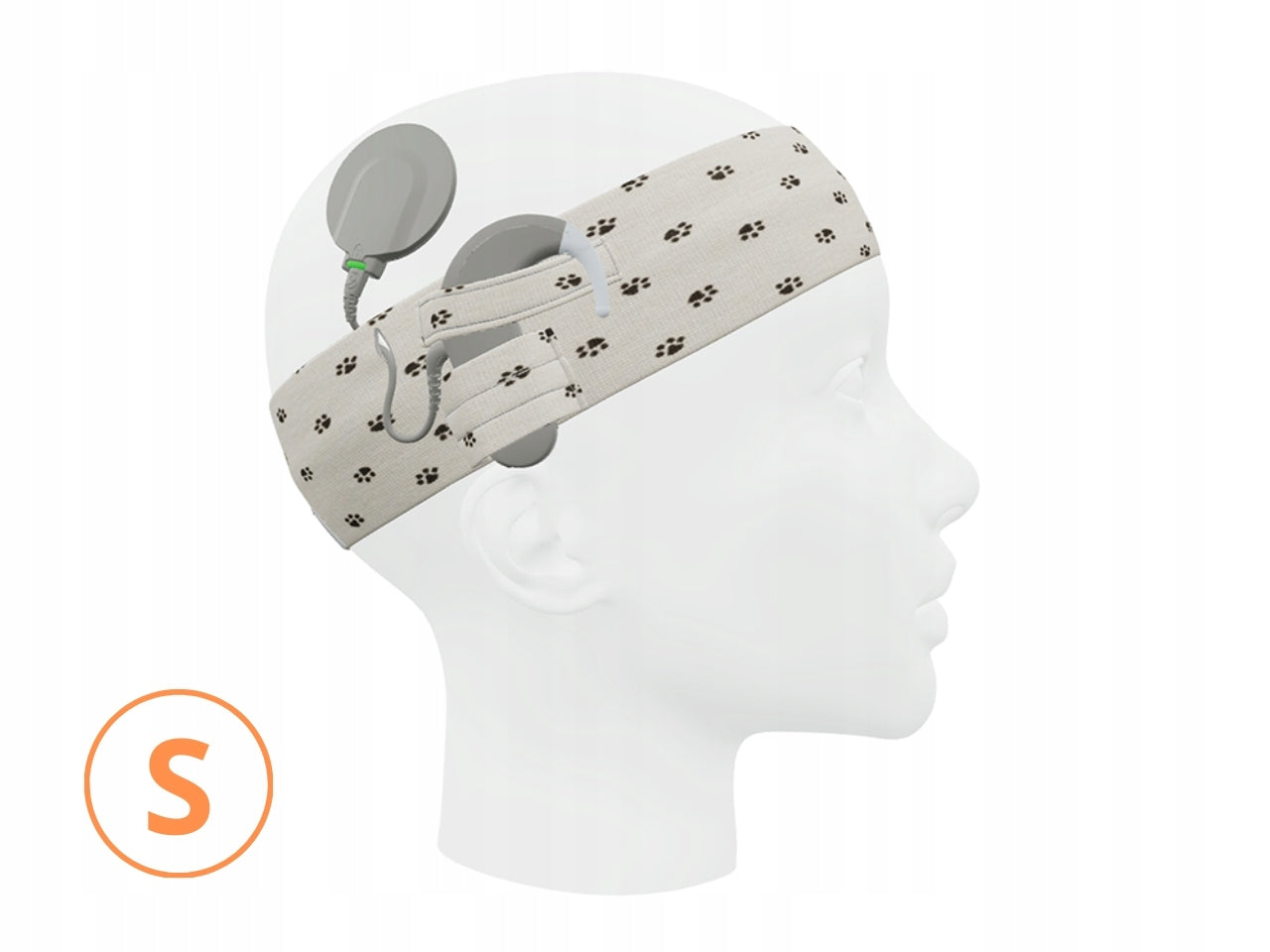 Universal band for speech processors / implants - paws -size.S