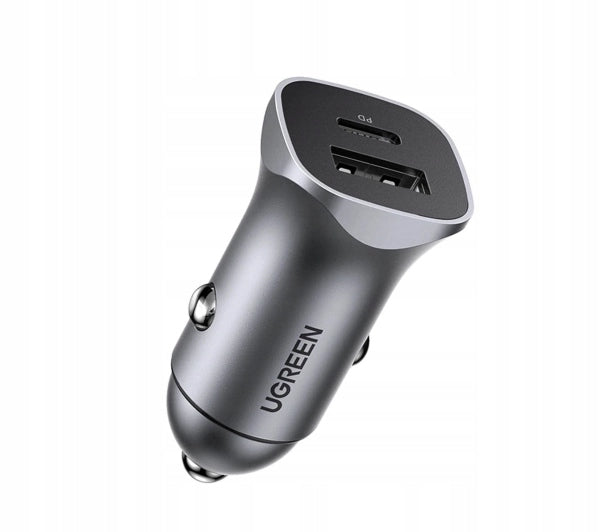 Universal car charger UGREEN CD130 USB-A / USB-C 30W Grey Manufacturer Ugreen