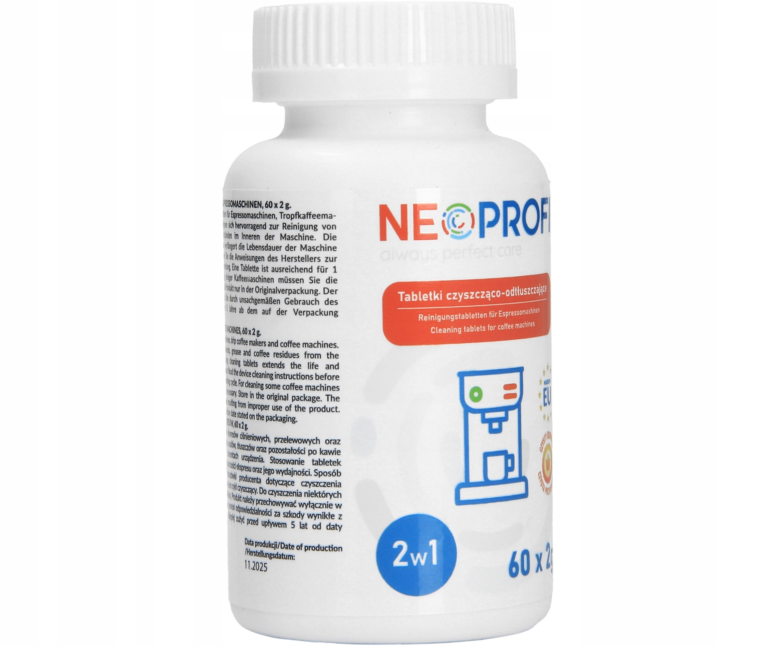 Universal cleaner NeoProfi for tablet machines 60pcs 2g Brand NeoProfi