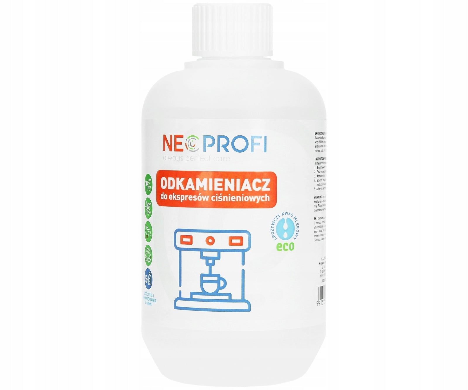 Universal descaler for DeLonghi machine | ecological liquid 500ml Manufacturer code KL69124336