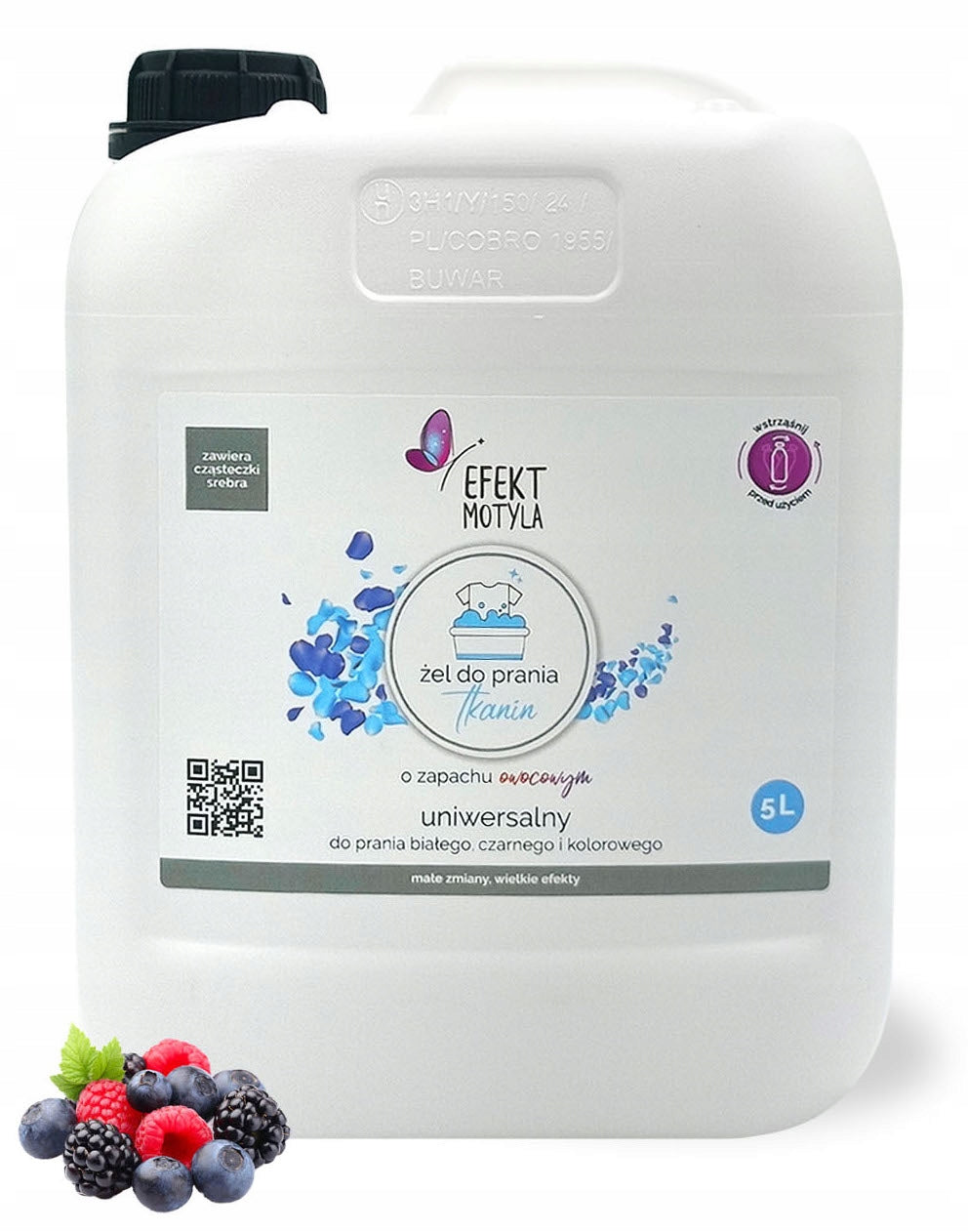 Universal gel for washing white and colored fabrics - fruit 5 L