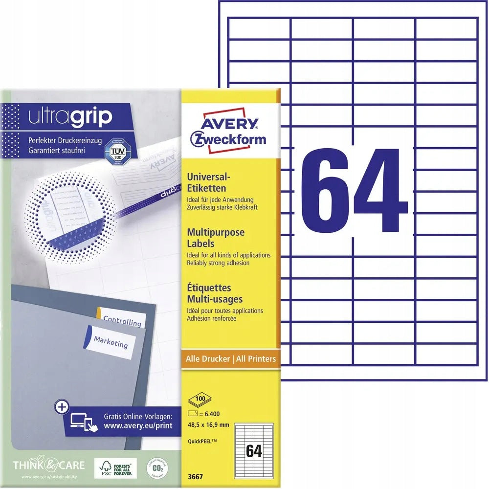 Universal label Avery-Zweckform 3667