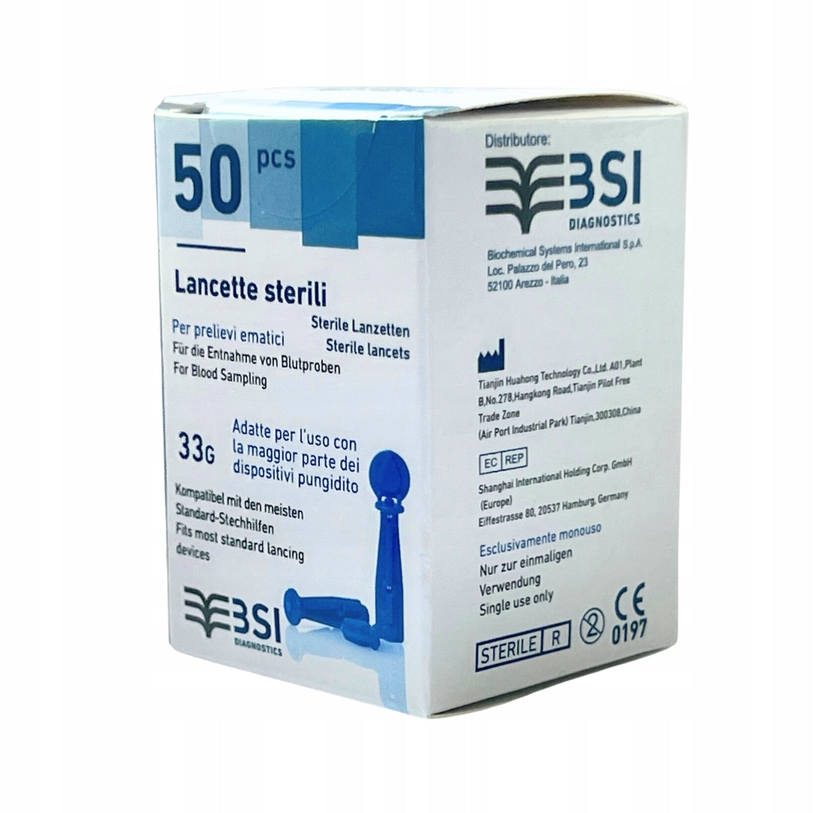 Universal lancets BSI 33G 50 pcs.