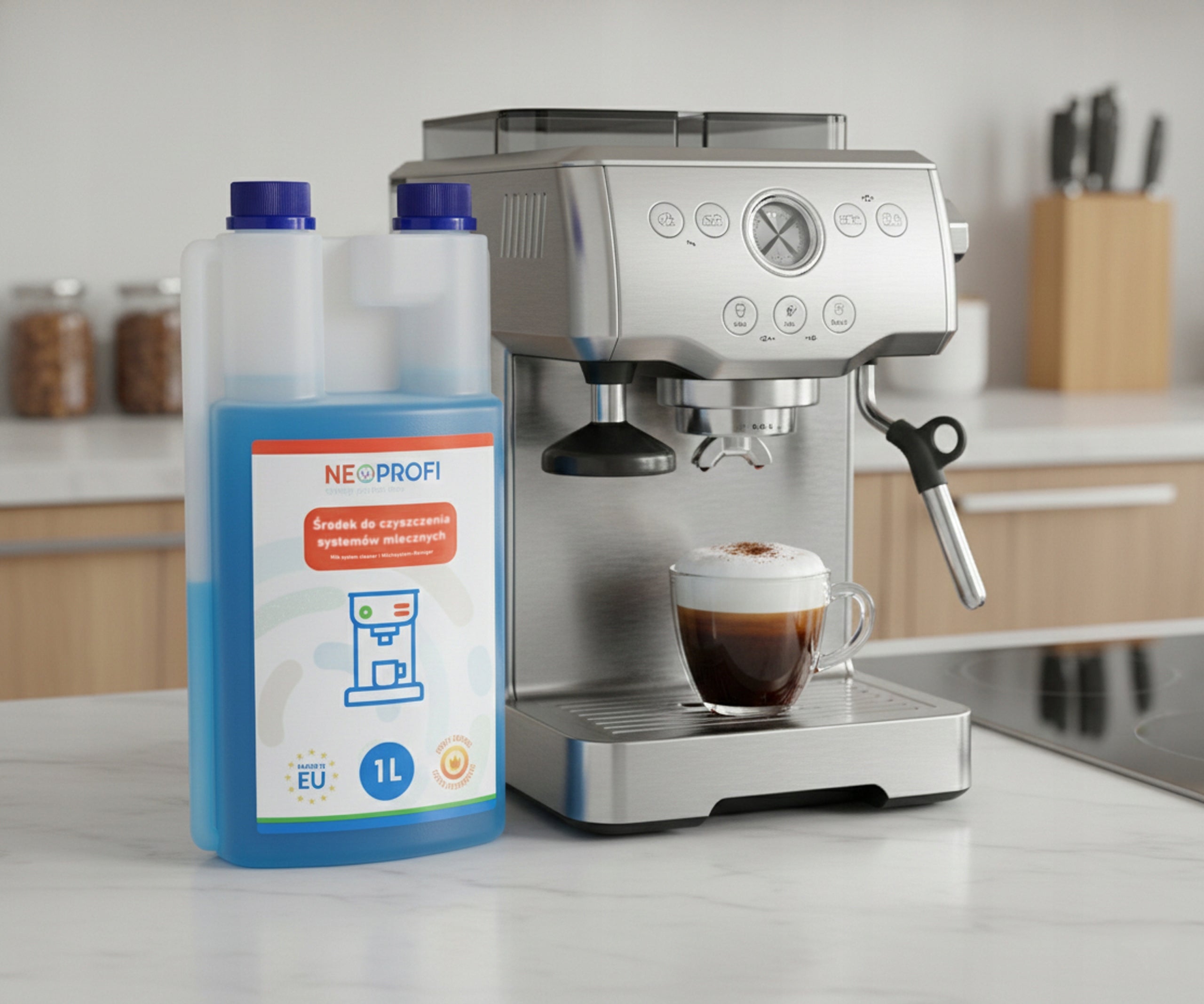 Universal liquid 1000ml for cleaning milk frother machine NEOPROFI Manufacturer code NEO002655
