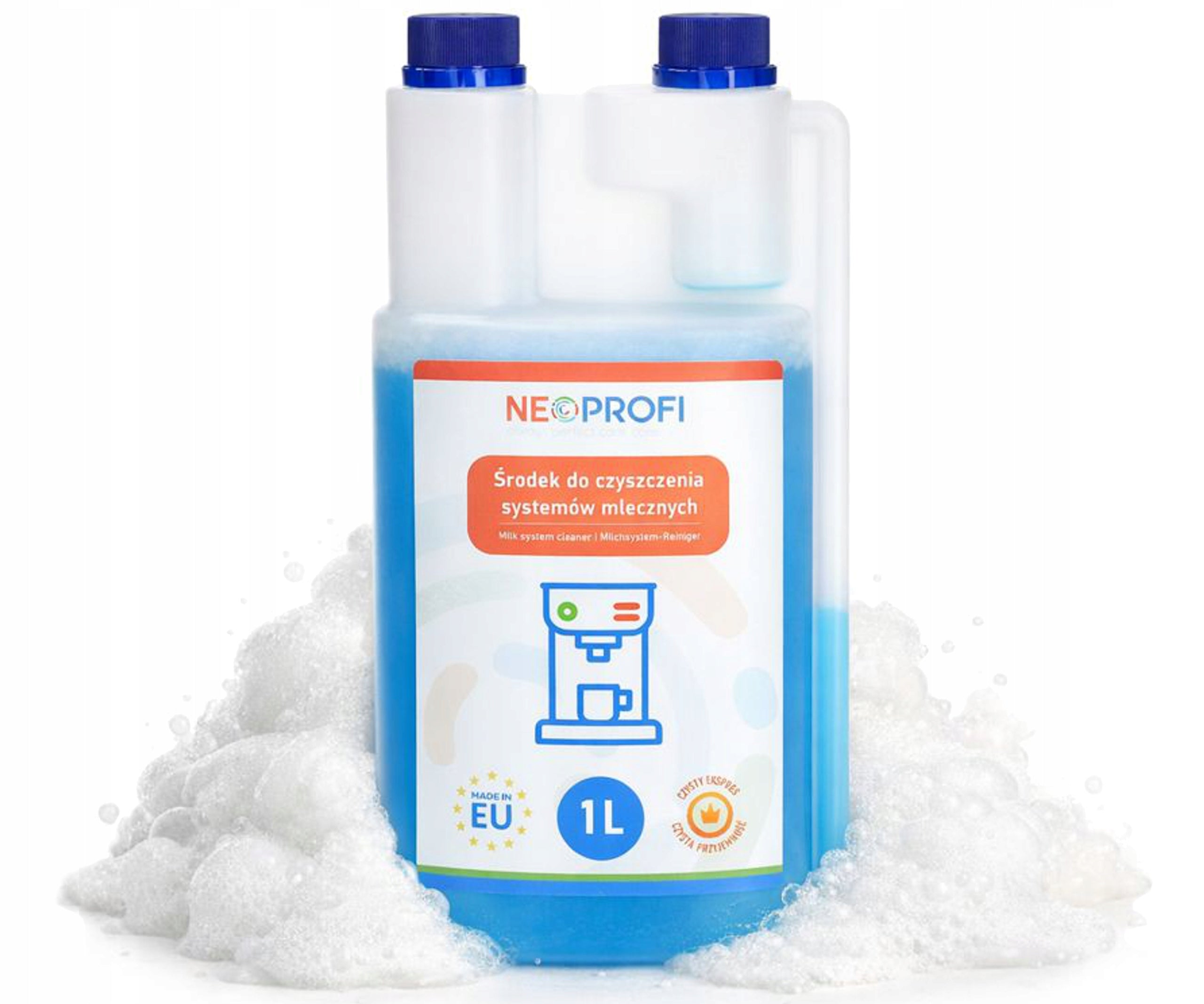 Universal liquid 1000ml for cleaning milk frother machine NEOPROFI