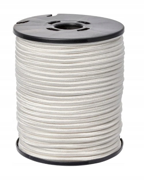 Universal nylon cable 6 MM WHITE per meter