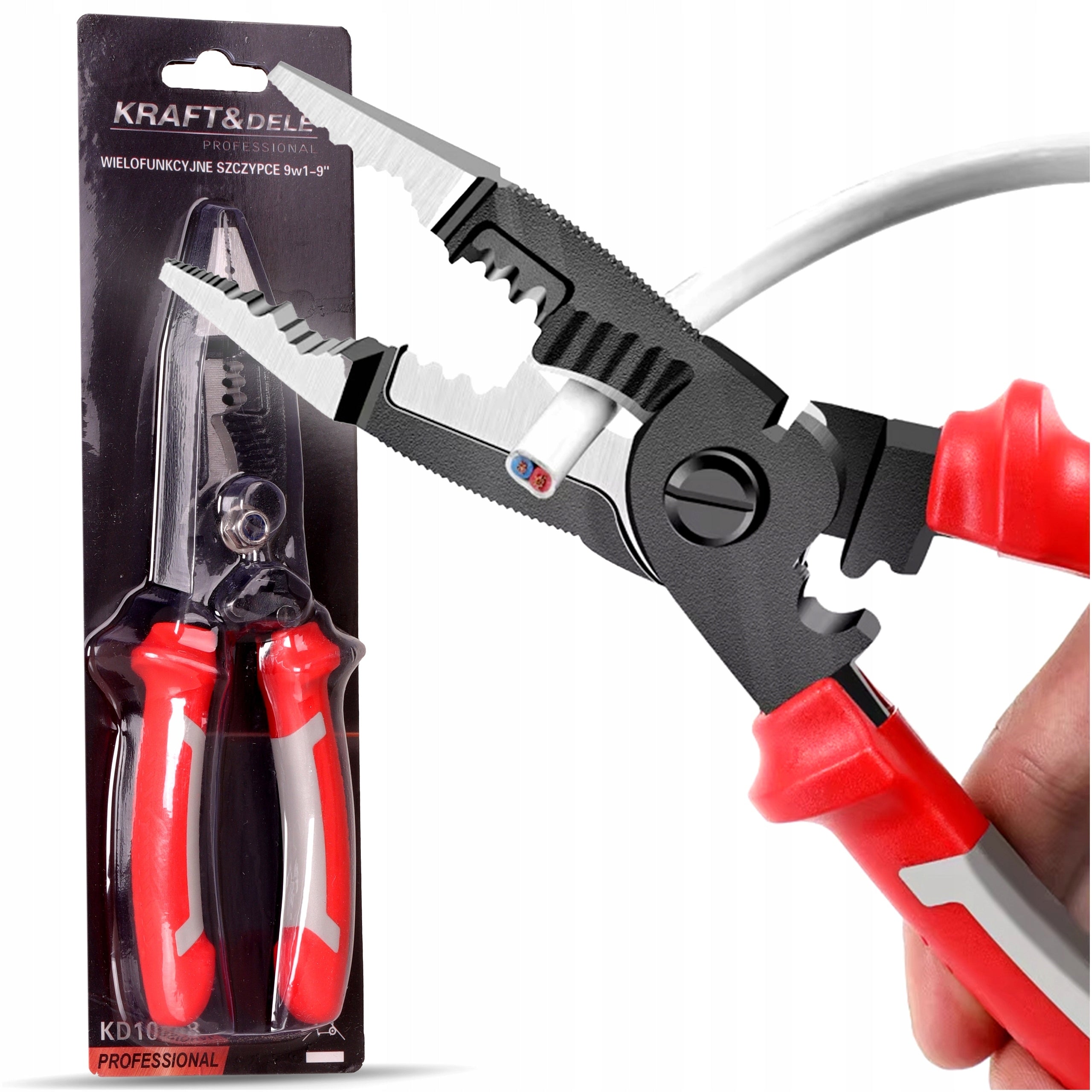 Universal pliers for stripping insulation 210mm CRIMPER PLIERS