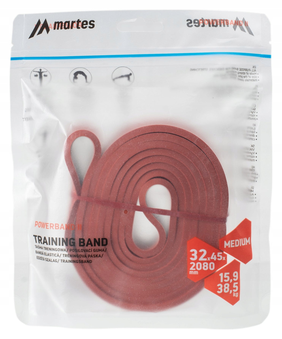 Universal resistance rubber MARTES POWERBAND II Width 32 mm