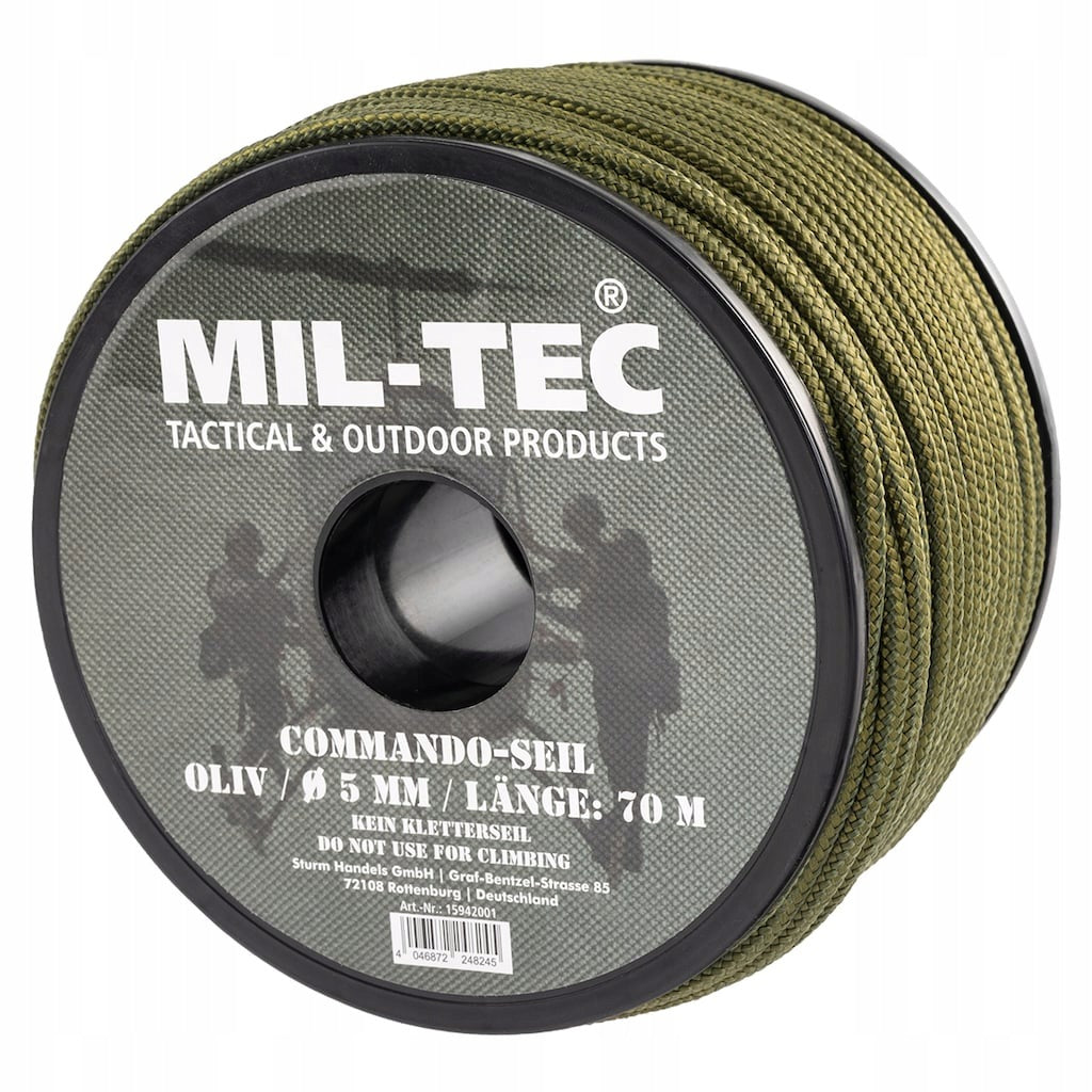 Universal rope Mil-tec Commando 5 mm 70 m
