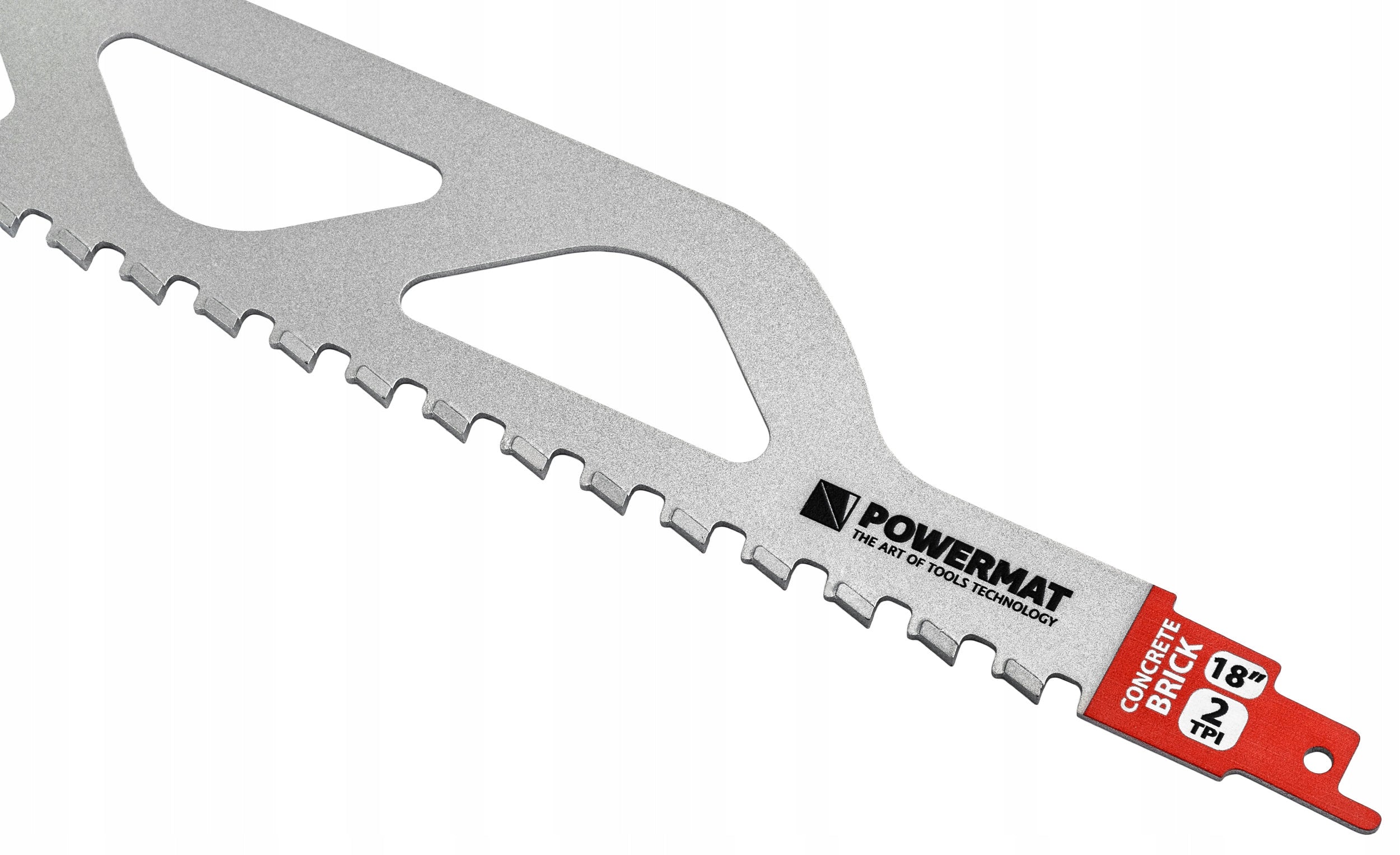 Universal saw blade for reciprocating saws Powermat Purpose aerated concrete bricks