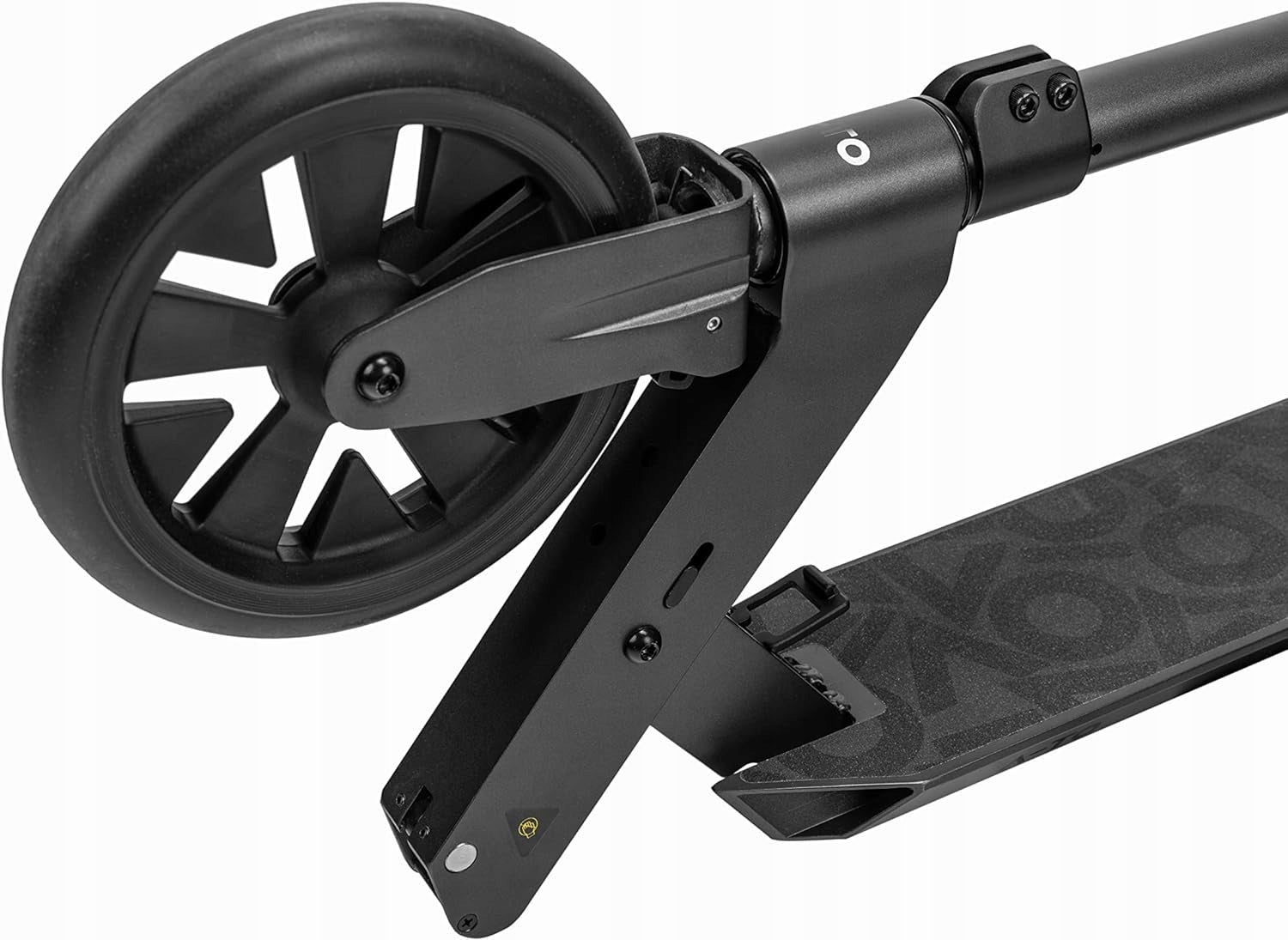 Universal scooter A-TO large wheels 20cm hand brake foot black mat Color black