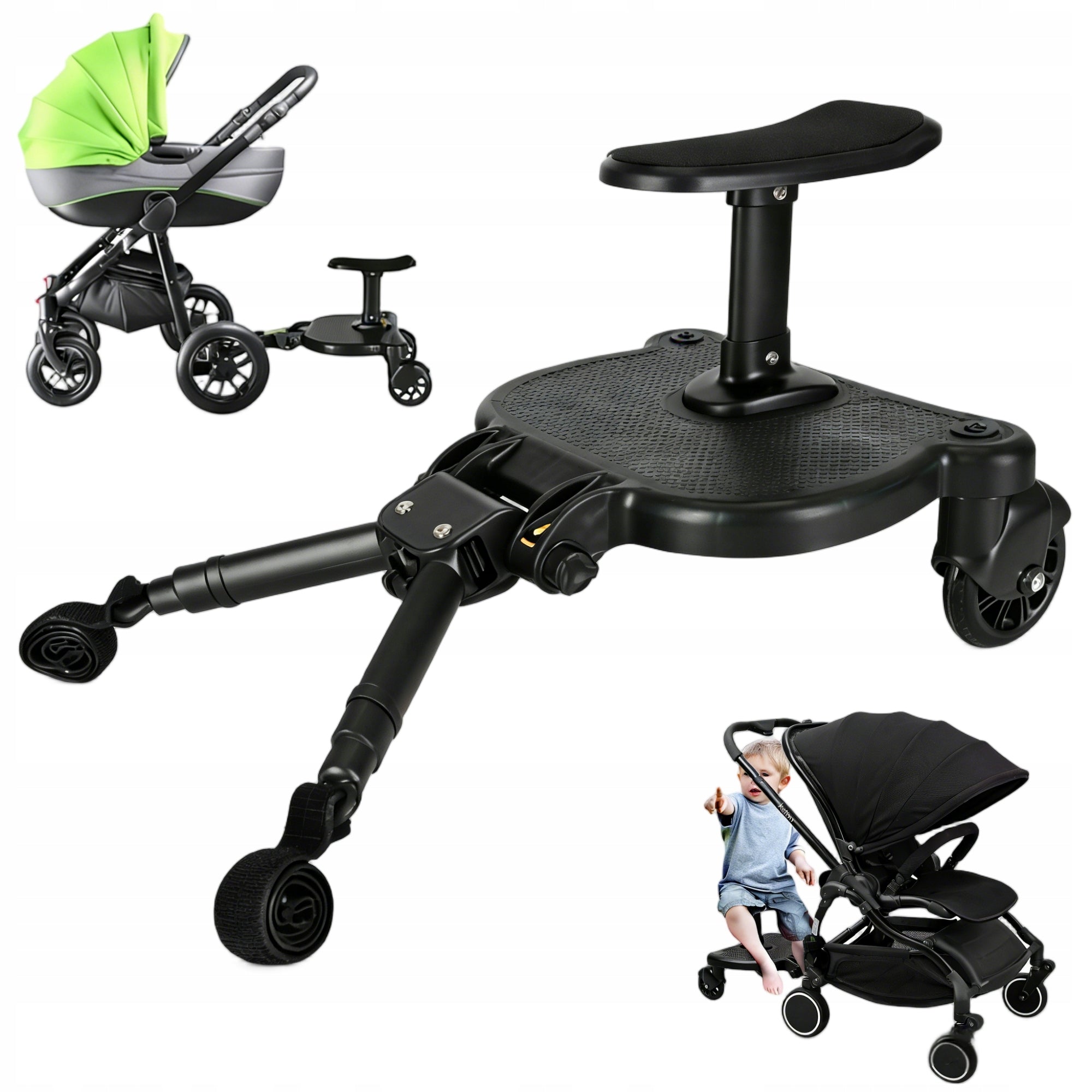 Universal stroller board, baby stroller board with seat