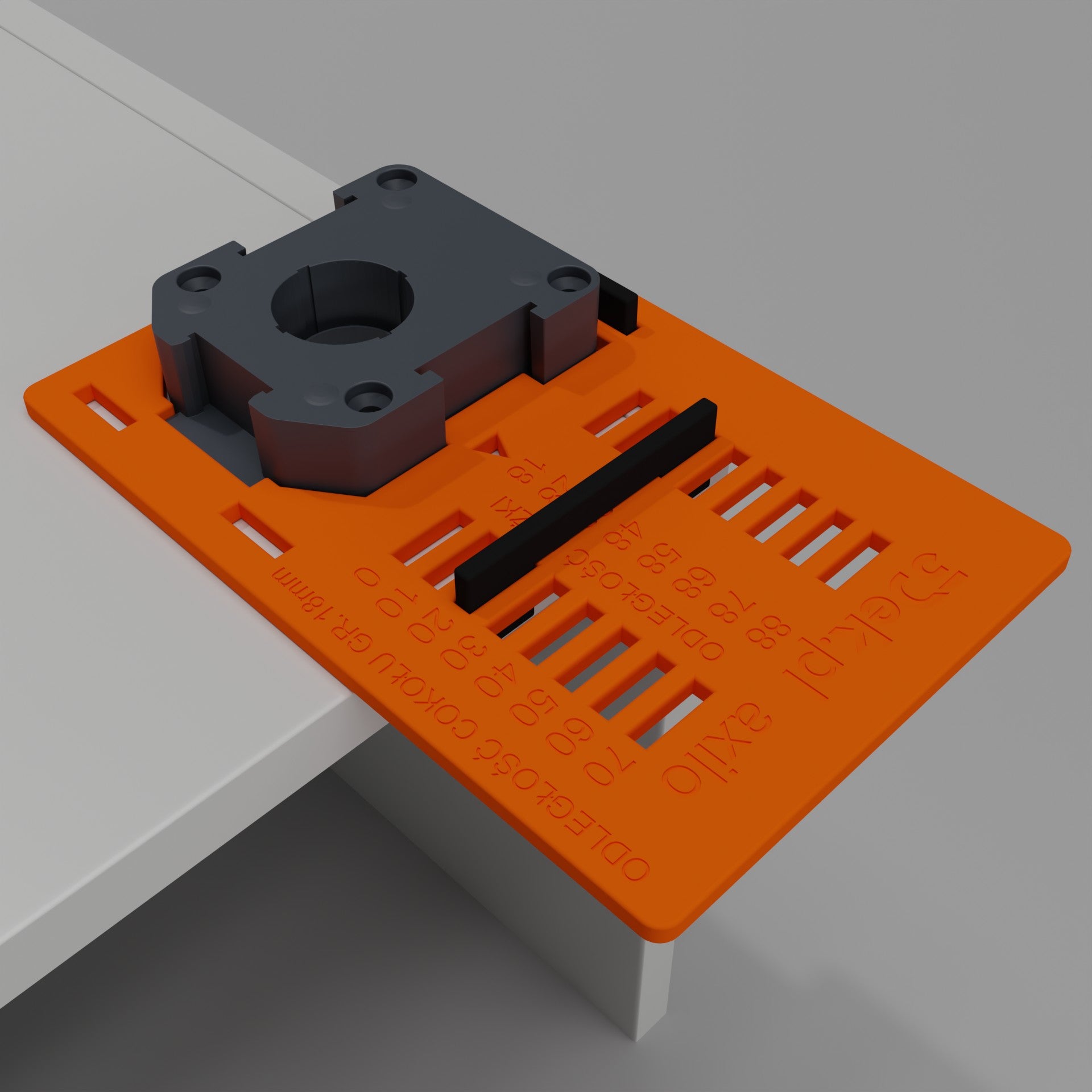 Universal template for mounting legs hafele axilo furniture to size Manufacturer code 3DEK