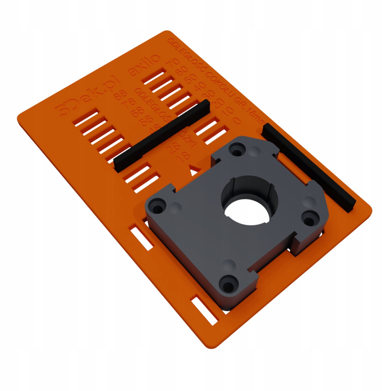 Universal template for mounting legs hafele axilo furniture to size