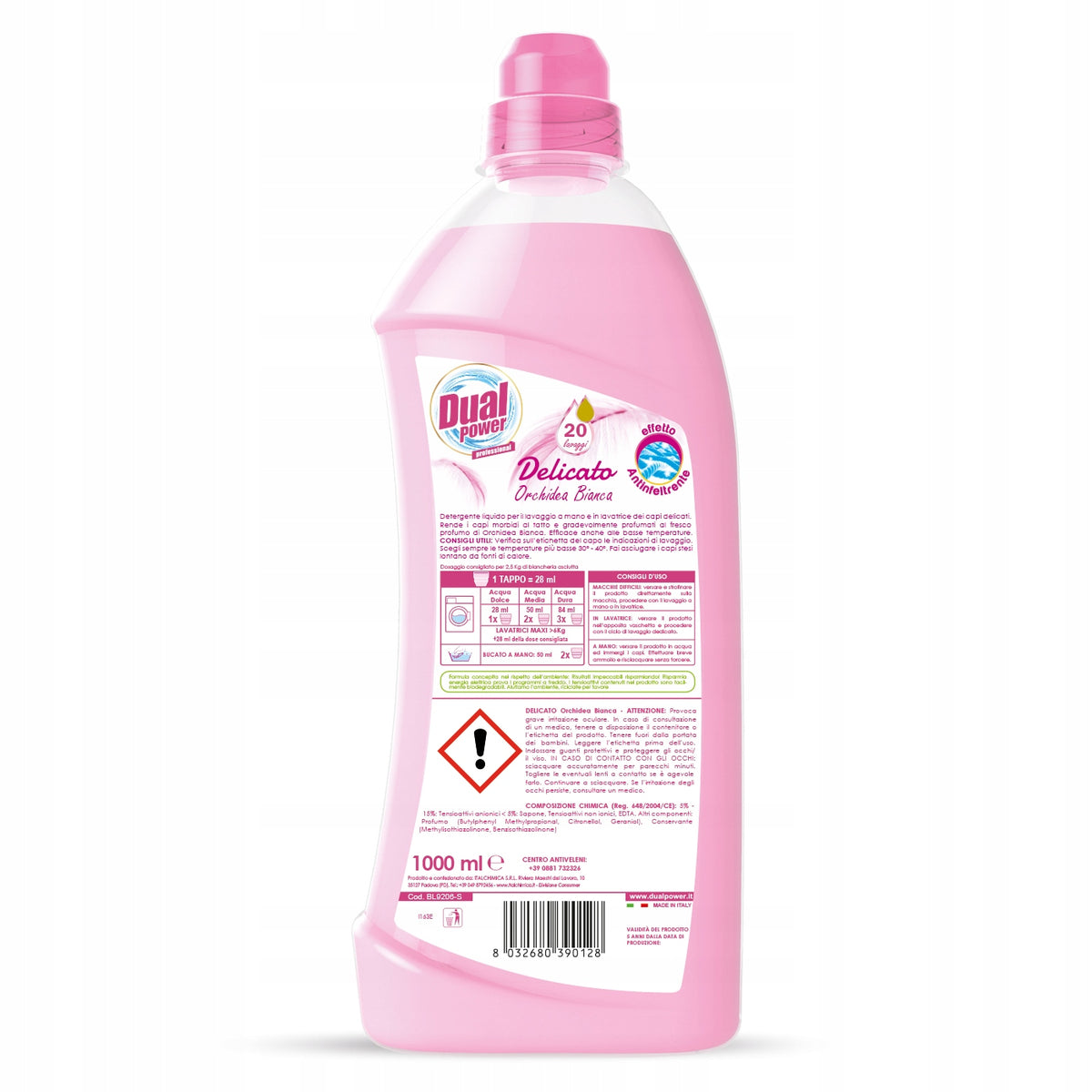 Universal washing liquid Dual Power WHITE ORCHID 1 l Packaging status original