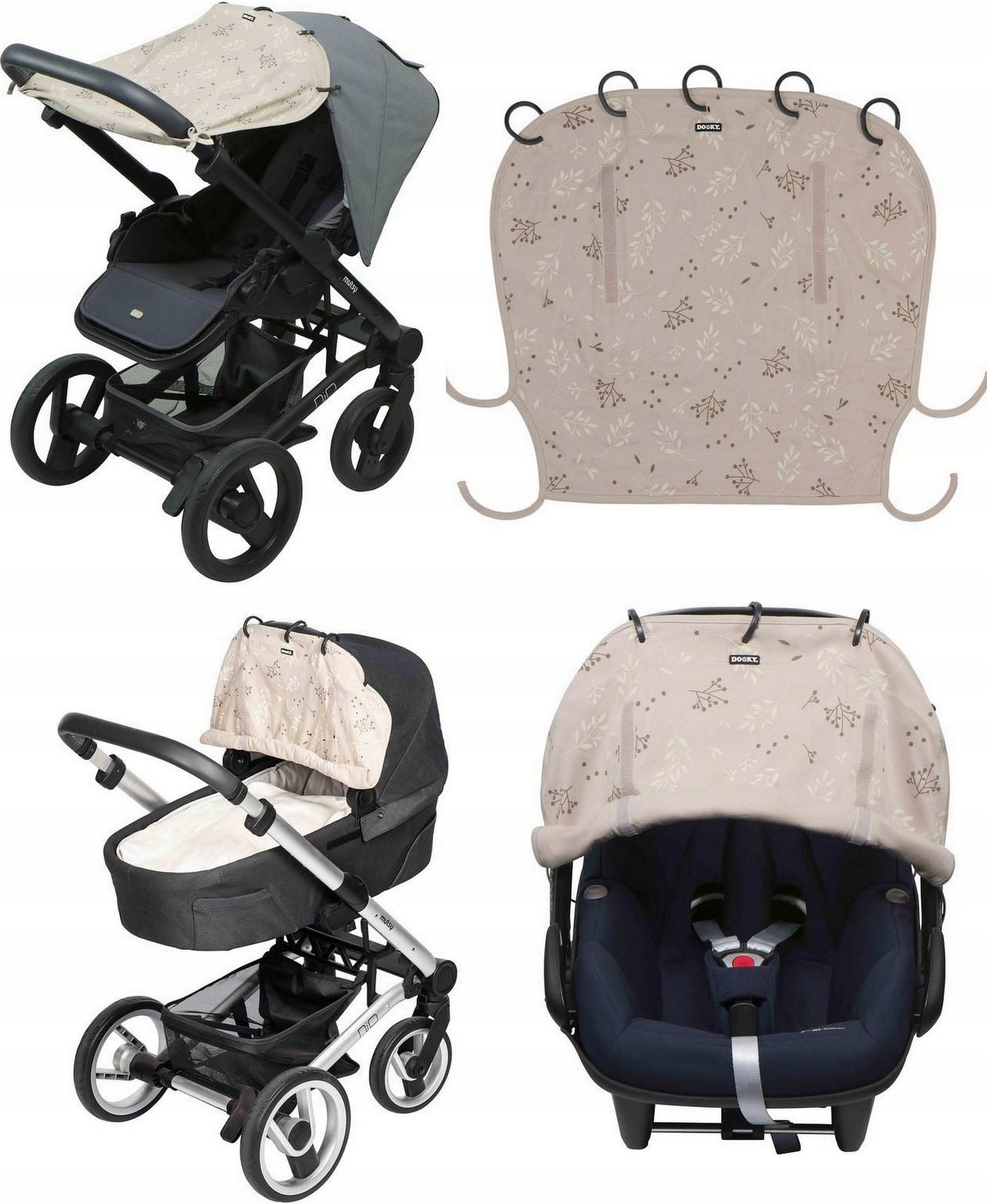 Universal wind shield for stroller and car seat Dooky