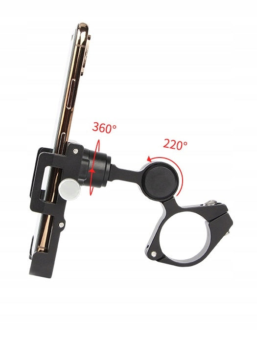 Telefonhalter für Fahrrad oder Motorrad Gub Plus 18, schwarz 