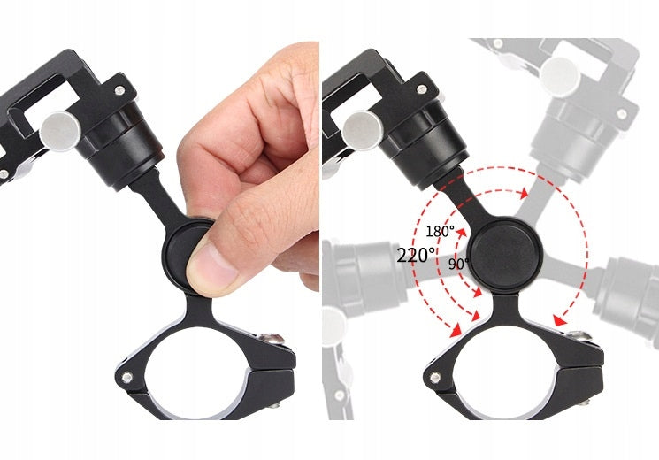 Telefonhalter für Fahrrad oder Motorrad Gub Plus 18, schwarz 