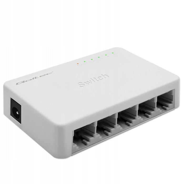 Unmanaged Switch Qoltec Network Switch 5 x RJ45 1000Mbps Port