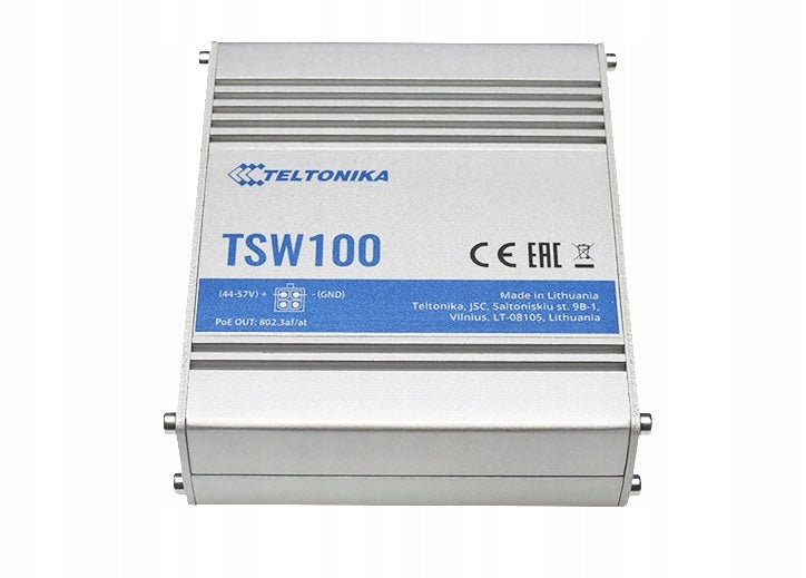 Unmanaged Switch Teltonika TSW100 5x Gigabit PoE Packaging status original