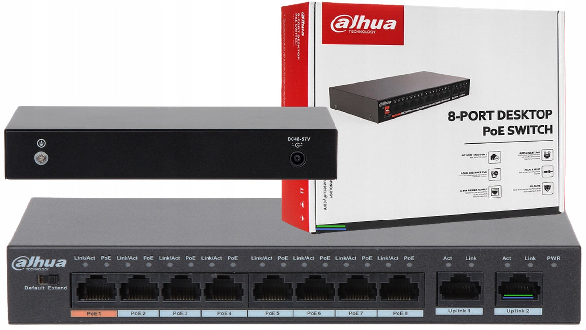Unmanaged switch Dahua DH-PFS3010-8ET-96