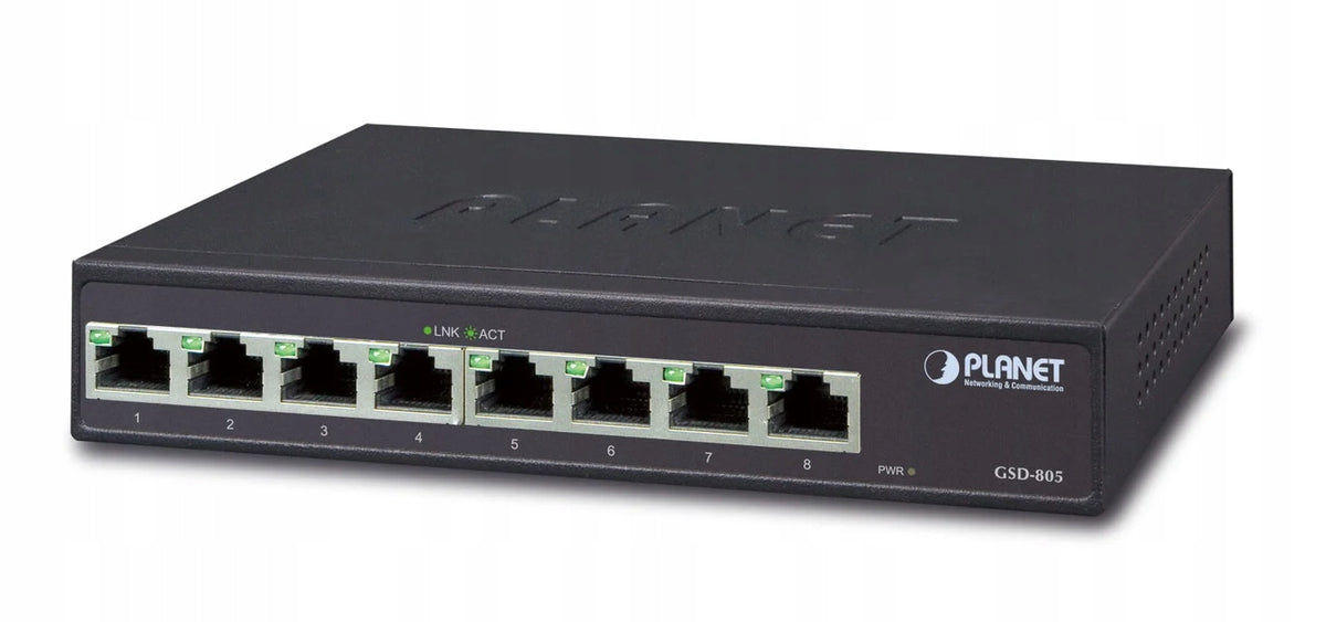 Unmanaged switch Planet GSD-805 8 ports Packaging status original